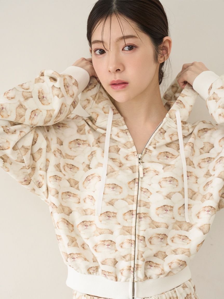 限定 ほぼ未使用 SNIDEL  nekomimi パーカー ショーツ SNIDEL HOME × 新木優子】ニットショートパンツ(ショートパンツ