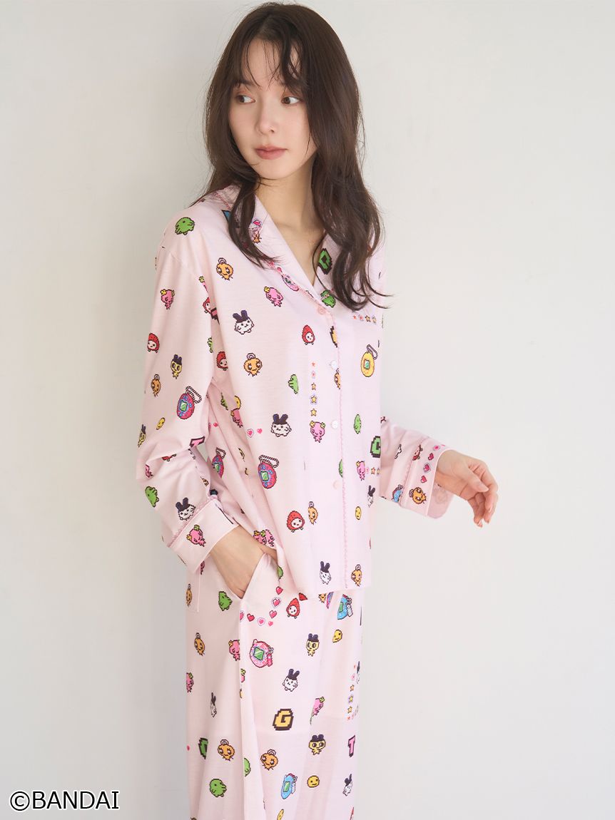 SNIDEL たまごっち 開襟シャツ アイボリー 白 スナイデルホーム たまごっち】開襟シャツ(シャツ＆ブラウス)｜スナイデルホーム｜SNIDEL