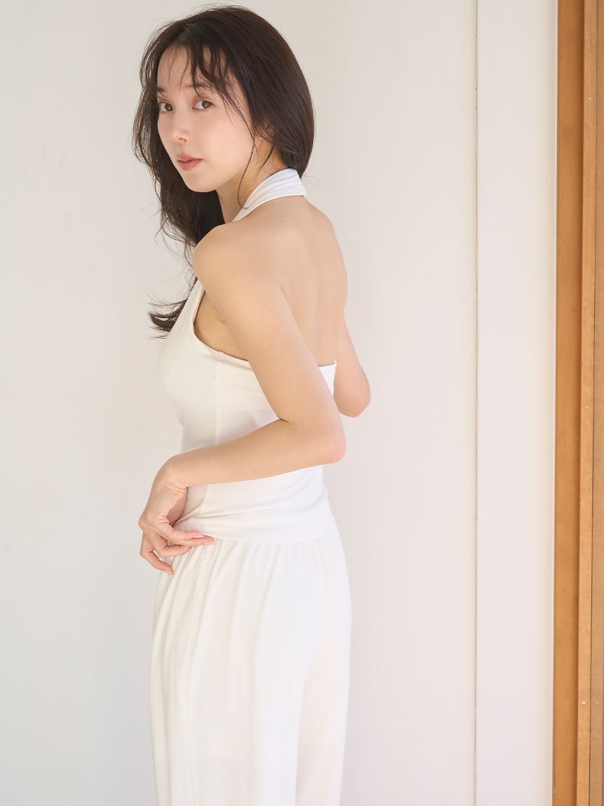 シルク混カットホルターネック(カットソー＆Tシャツ)｜スナイデル