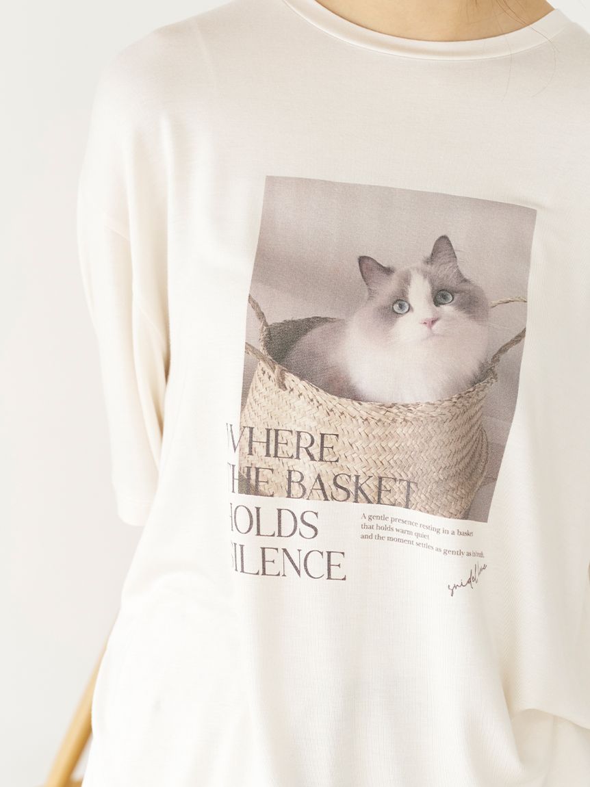 接触冷感】ネコTシャツ(カットソー＆Tシャツ)｜スナイデルホーム