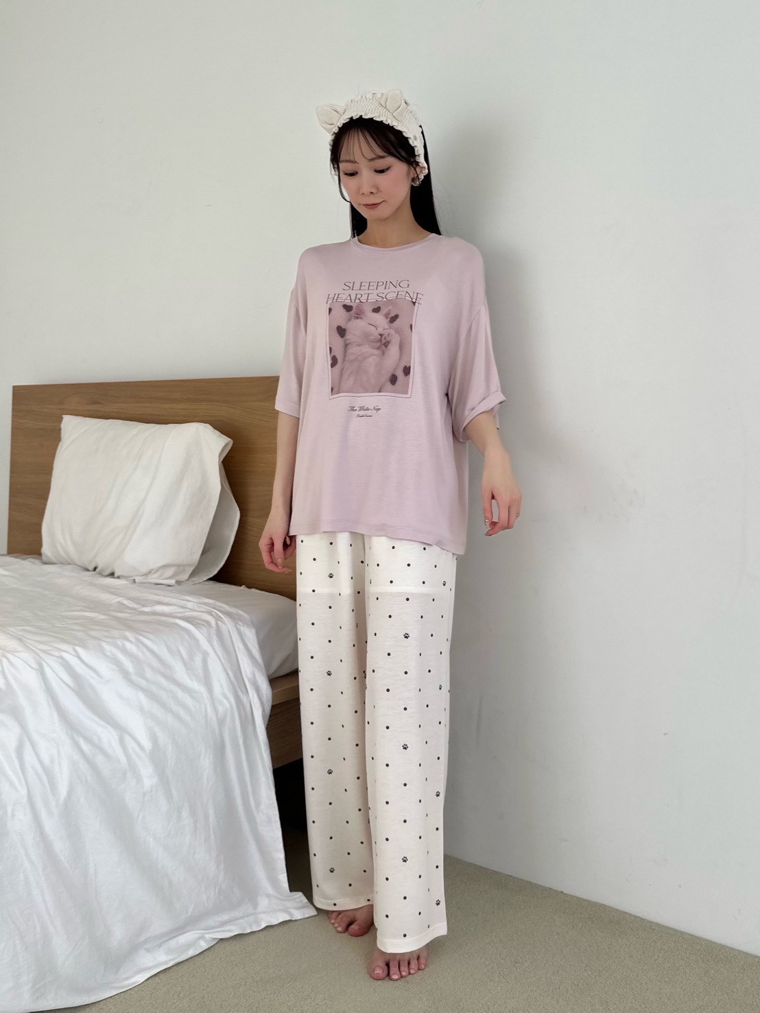 接触冷感】ネコTシャツ(カットソー＆Tシャツ)｜スナイデルホーム
