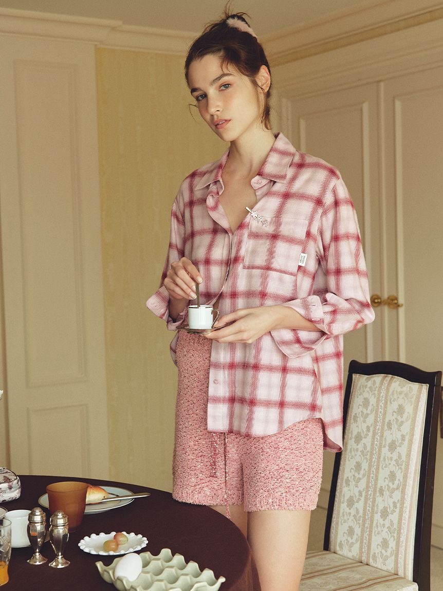 ネルチェックシャツ(シャツ＆ブラウス)｜スナイデルホーム｜SNIDEL