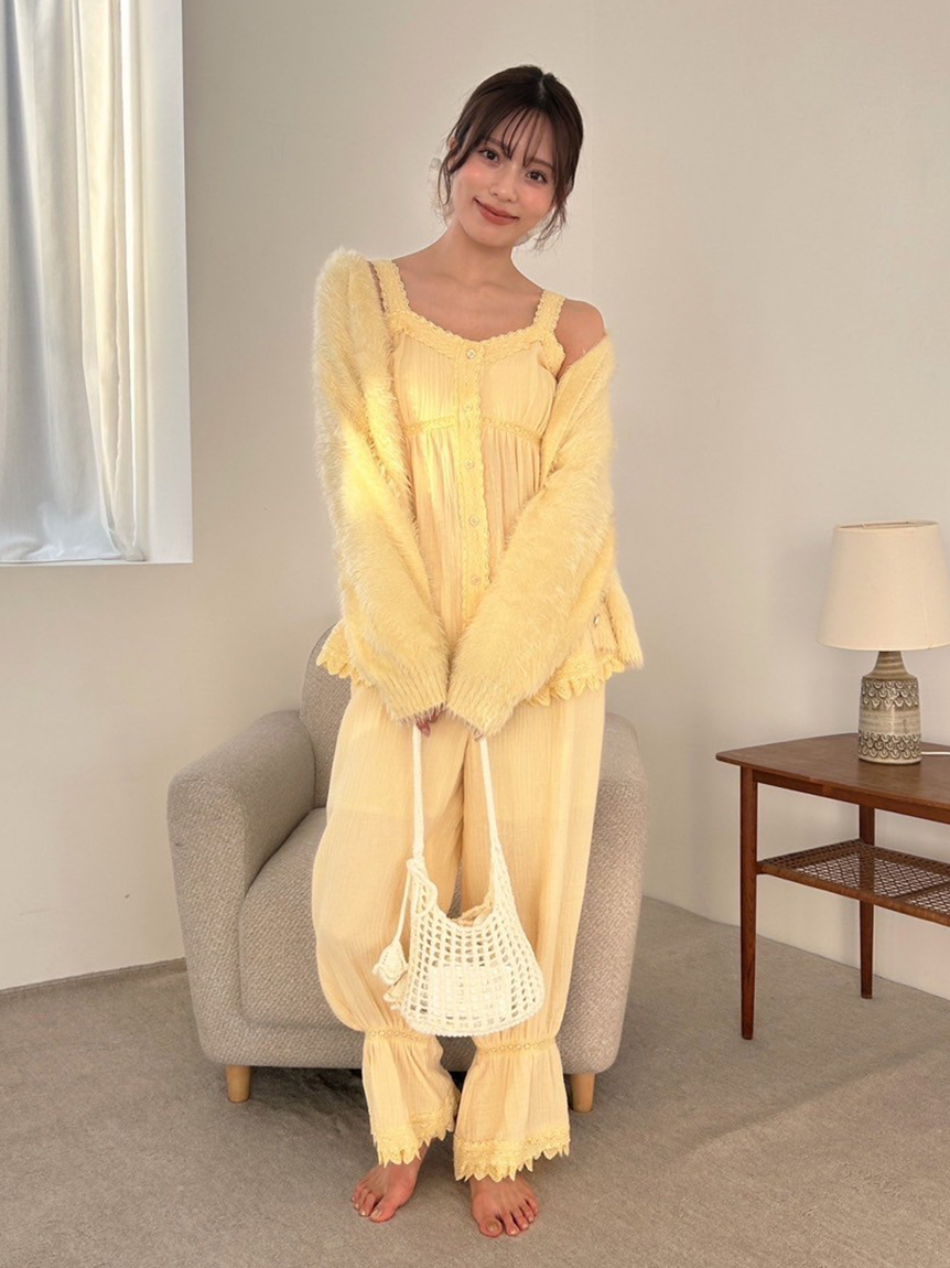 コットンガーゼロングパンツ(ロングパンツ)|スナイデルホーム|SNIDEL コットンガーゼロングパンツ(ロングパンツ)|スナイデルホーム|SNIDEL