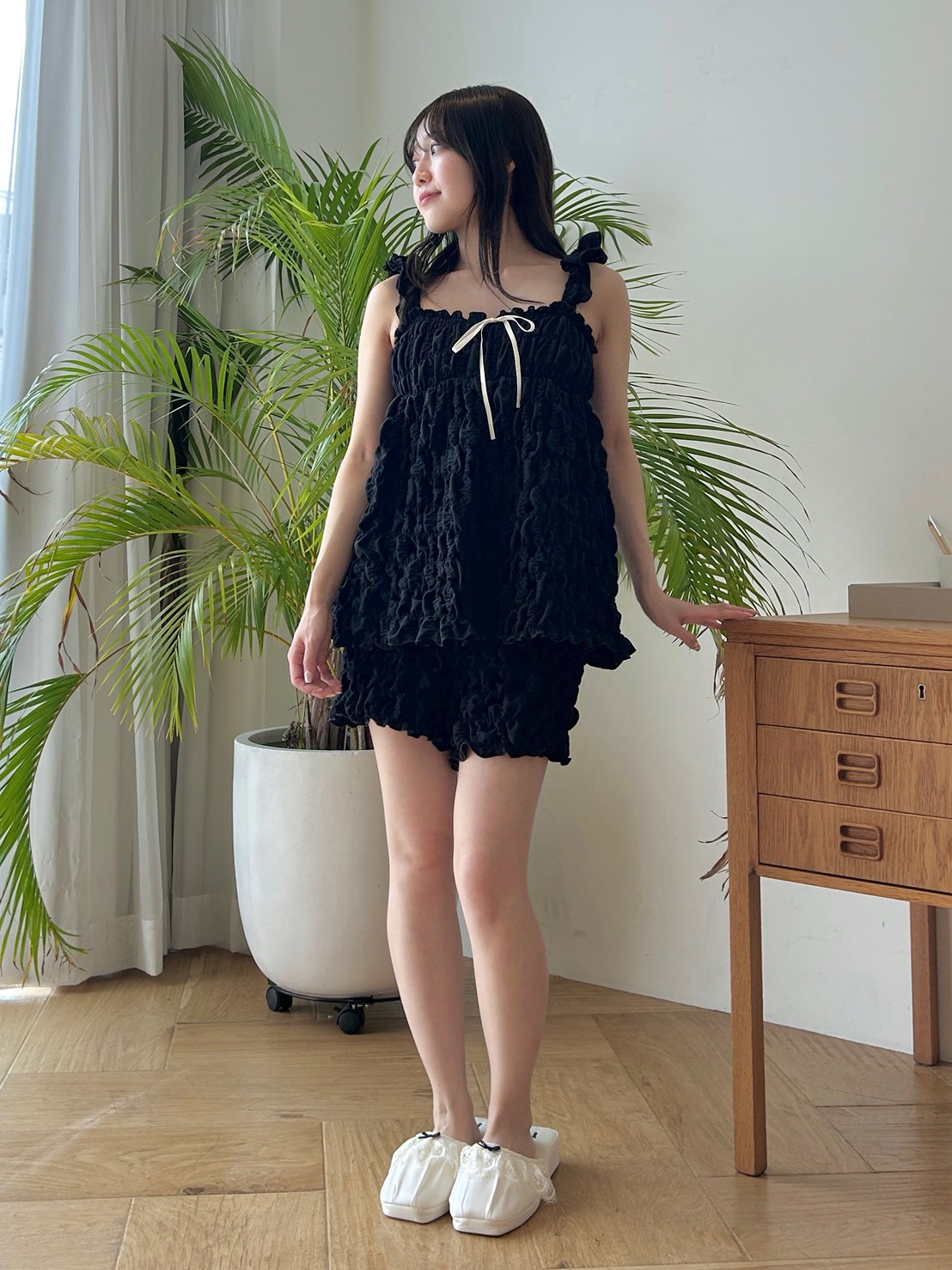 シャーリングショートパンツ(ショート・ハーフパンツ)｜パンツ｜SNIDEL