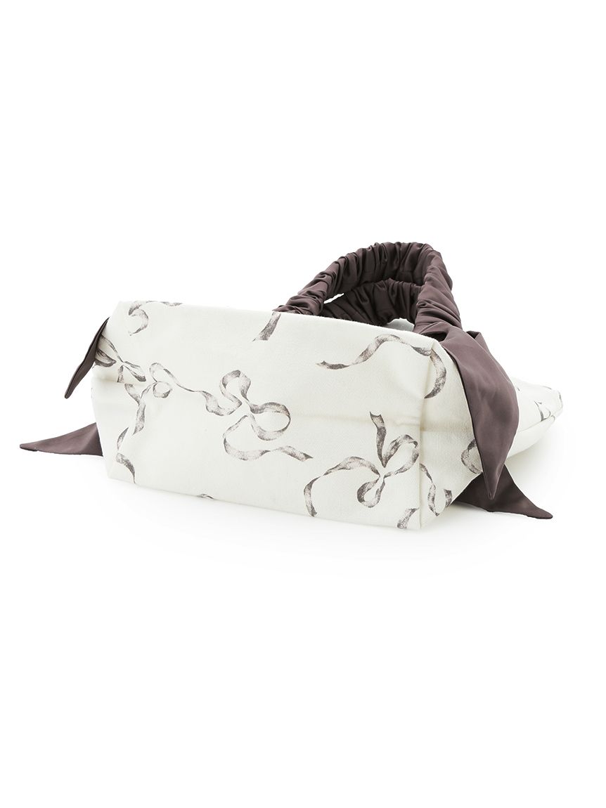 SNIDEL  ♡ オーガニックキャンバストートsmall ♡ リボン オーガニックキャンバストート-SMALL-（RIBBON）(トートバッグ