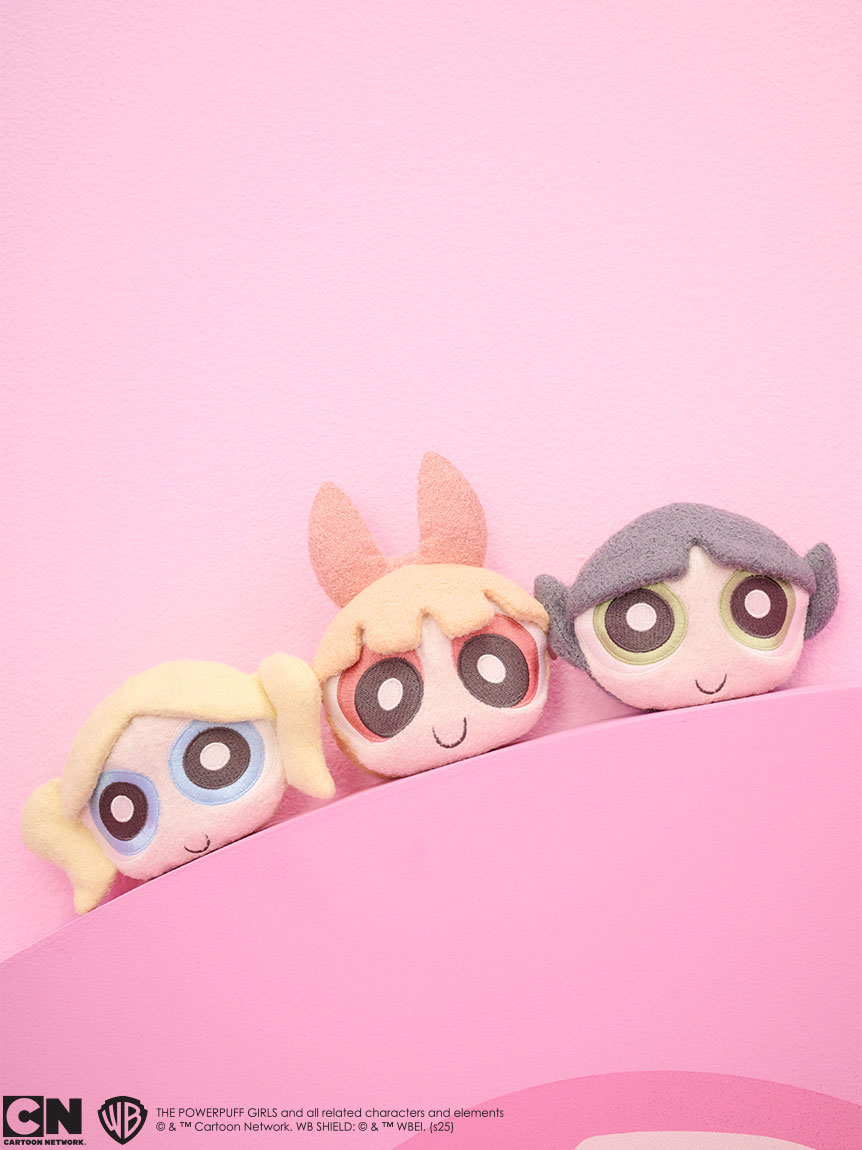 The Powerpuff Girls】フェイスニットポーチ(ポーチ