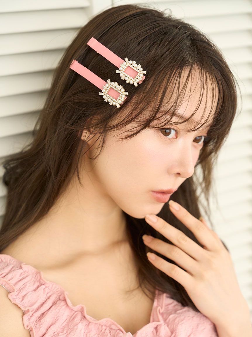 snidel ヘアクリップ ビジューヘアクリップ(ヘアアクセサリー)｜スナイデルホーム