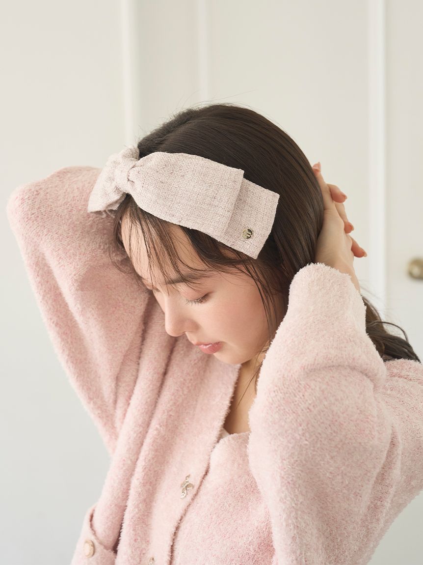 【みーちゃん】snidel ニットヘアターバン セット リボンヘアターバン(ヘアアクセサリー)｜スナイデルホーム｜SNIDEL