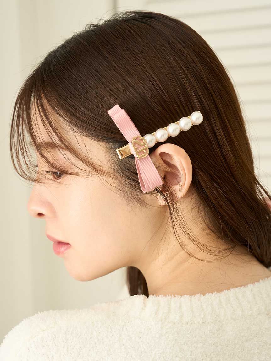 パールリボンピン(ヘアアクセサリー)｜スナイデルホーム｜SNIDEL