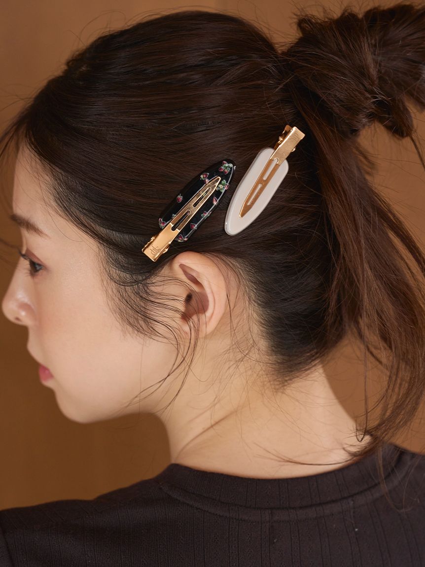 ストロベリープリントヘアピン(ヘアアクセサリー)｜スナイデルホーム