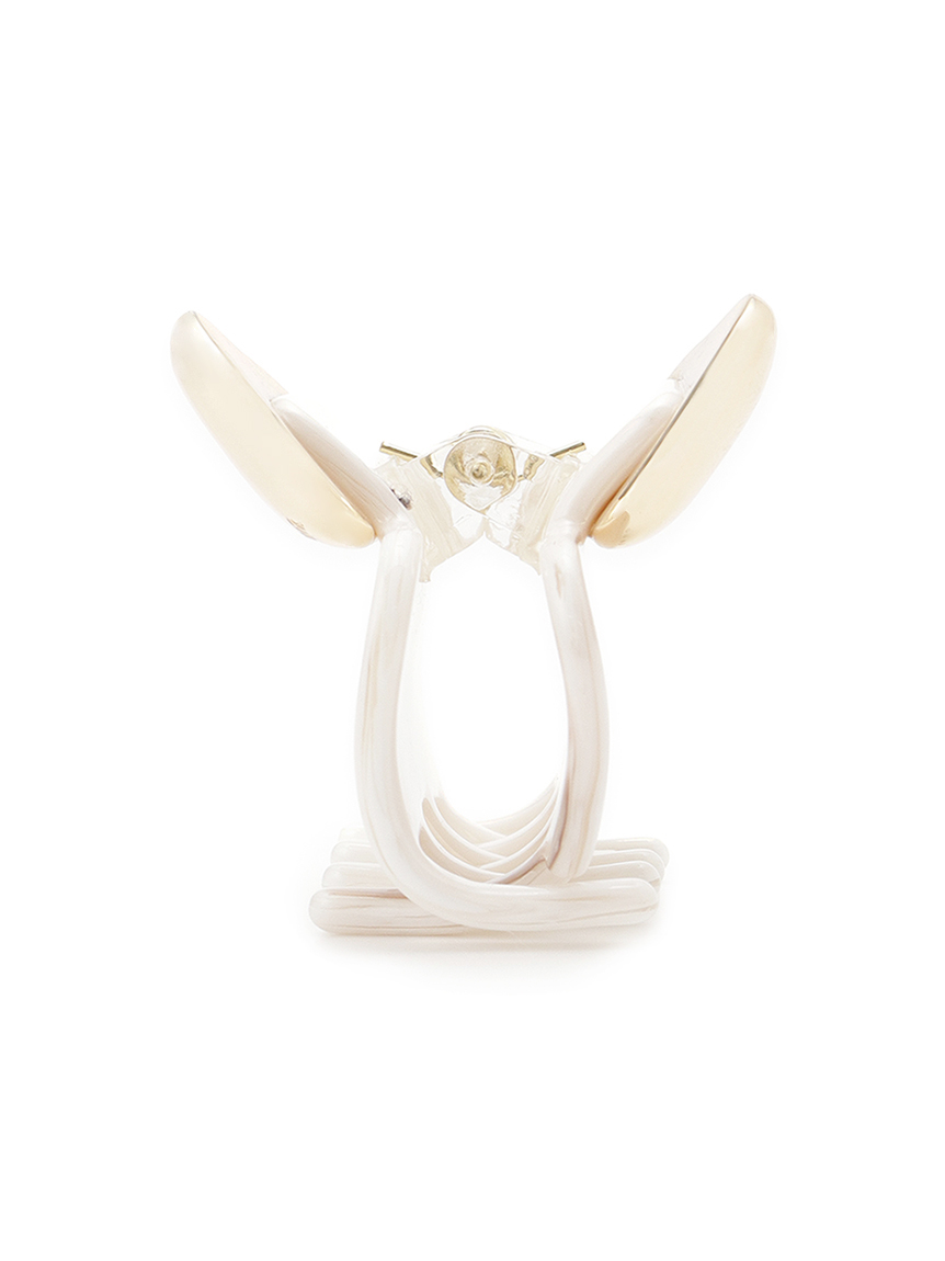 snidel メッシュパイピングミュール ホワイト　M　スナイデル SNIDEL（スナイデル） SALE60%OFF 靴 25春夏 リボンミュール ミュール