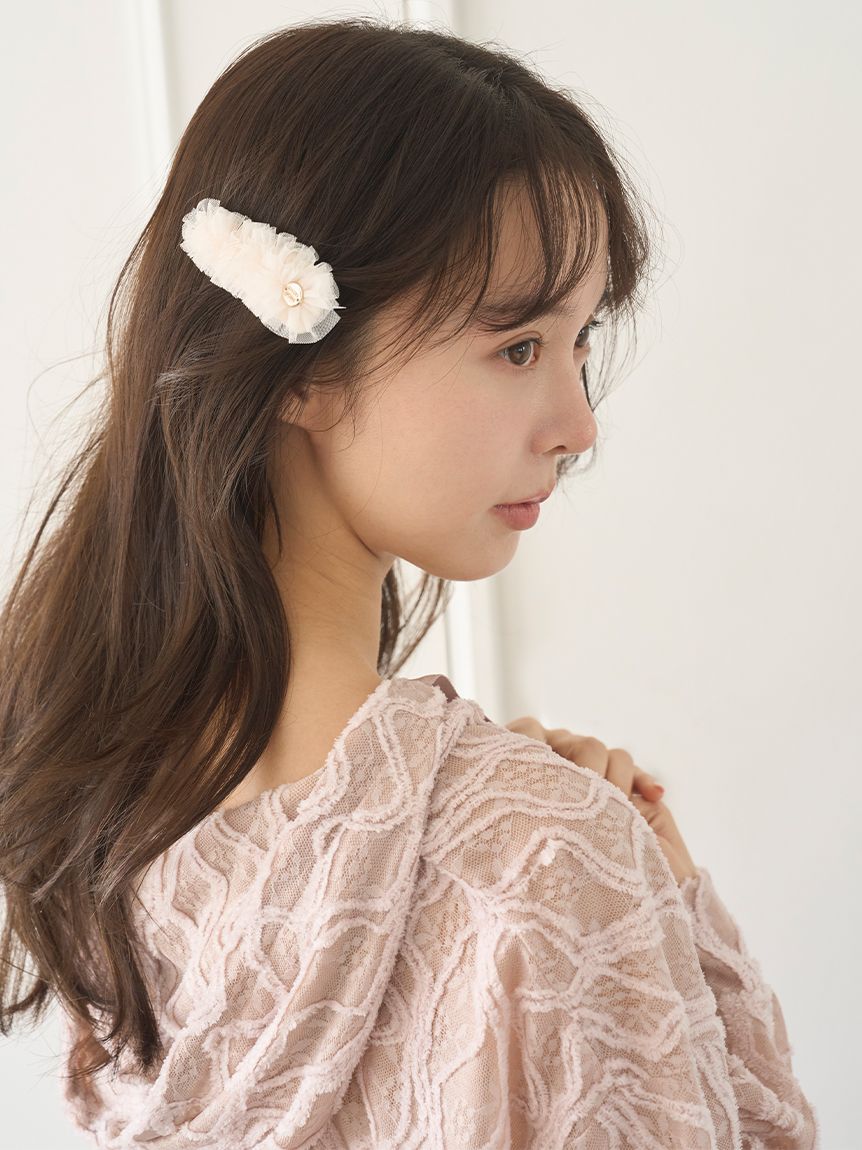 チュールクリップ(ヘアアクセサリー)｜スナイデルホーム｜SNIDEL