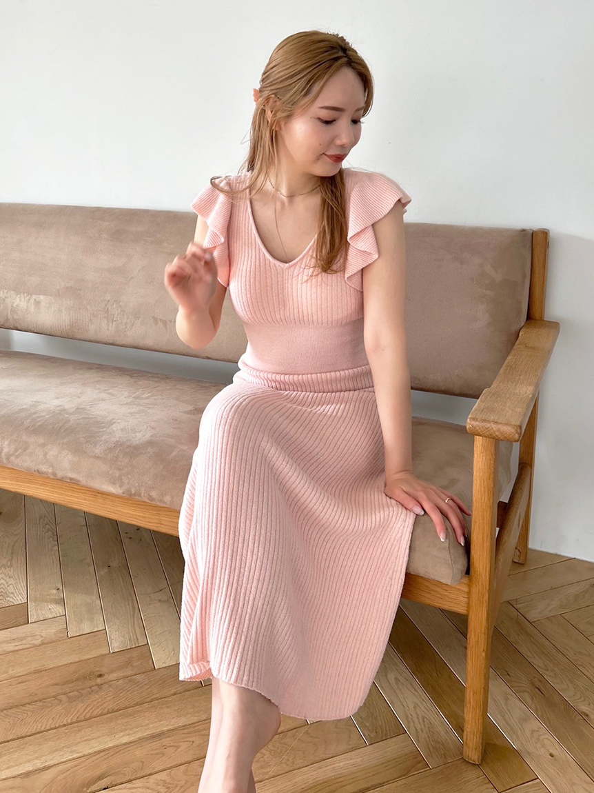 SNIDEL HOME✨【Solbet Touch】カップインニットワンピース SNIDEL HOME（スナイデルホーム）の「【Solbet Touch】カップ