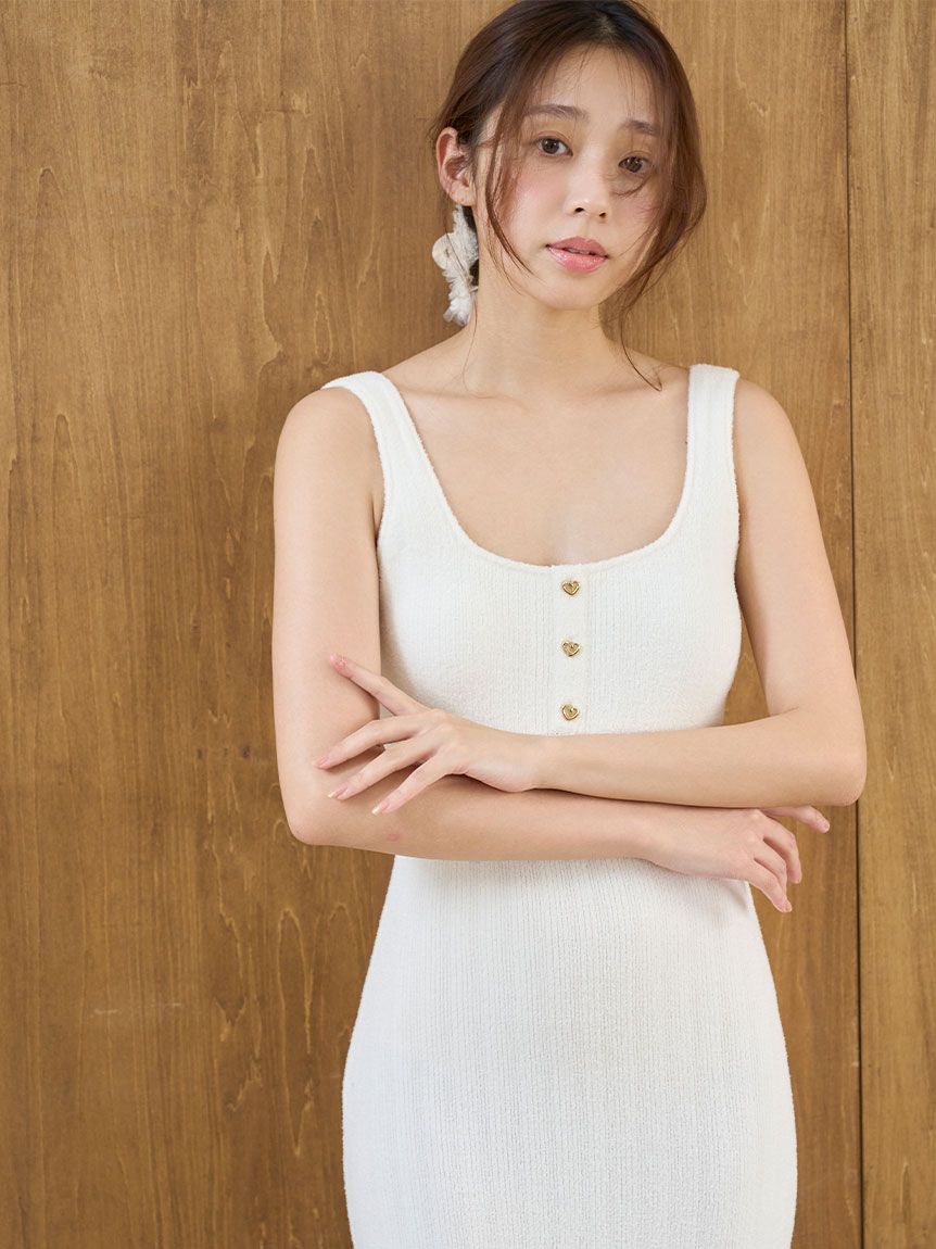 Creamy】プチハートニットワンピース(ワンピース)｜スナイデルホーム