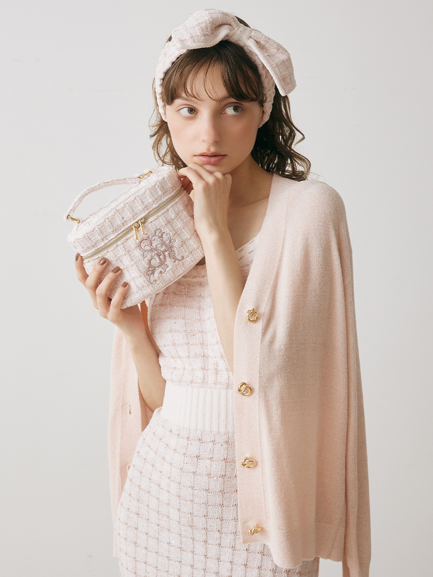 ラメニットツイードワンピース(ワンピース)｜スナイデルホーム｜SNIDEL