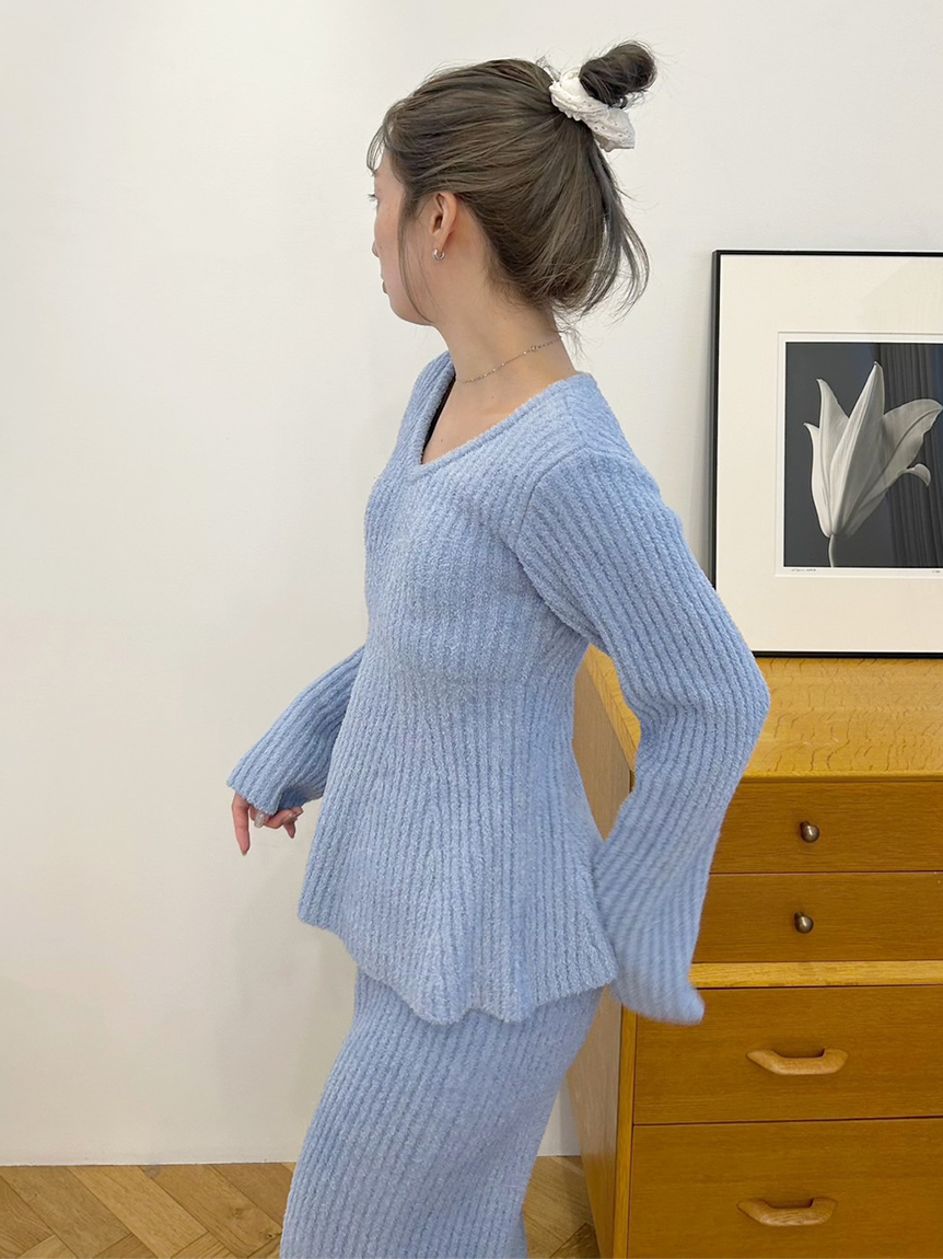 ペプラムニットセットアップ(すべてのワンピース)｜スナイデルホーム