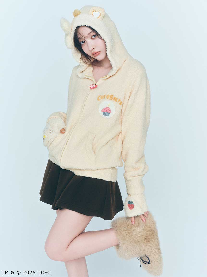 SNIDEL  ケアベア パーカー ショートパンツ Care Bears(TM)】総柄ショートパンツ(ショートパンツ