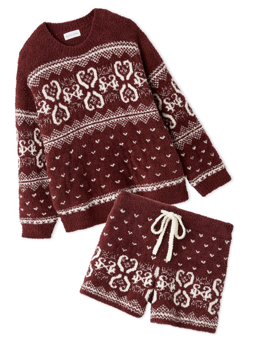 新品未使用【HOLIDAY】ノルディックプルオーバー&ショートパンツセット gelato pique（ジェラートピケ）の「【販路限定商品】【HOLIDAY