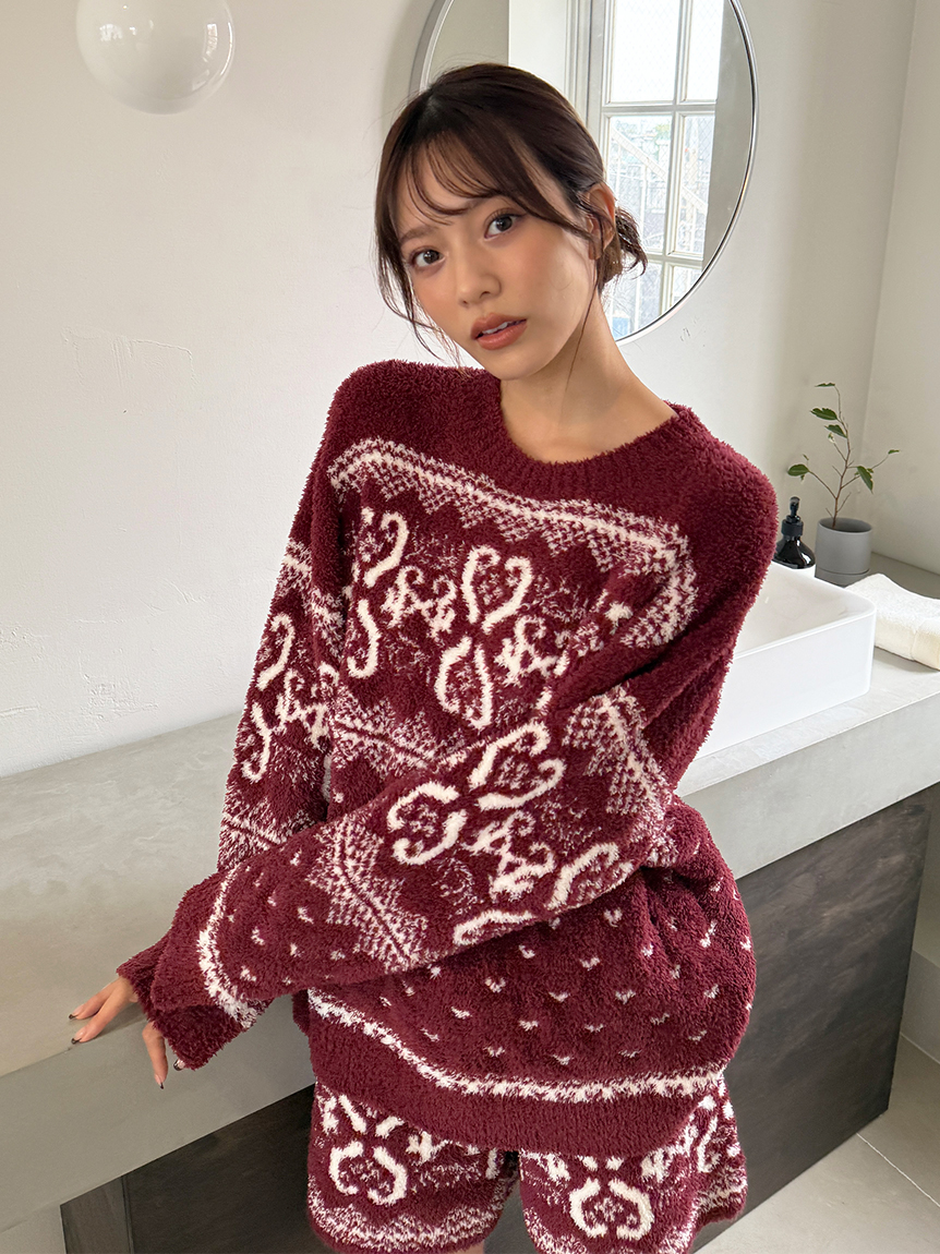 WEB限定】ノルディックプルオーバー×ノルディックショートパンツSET