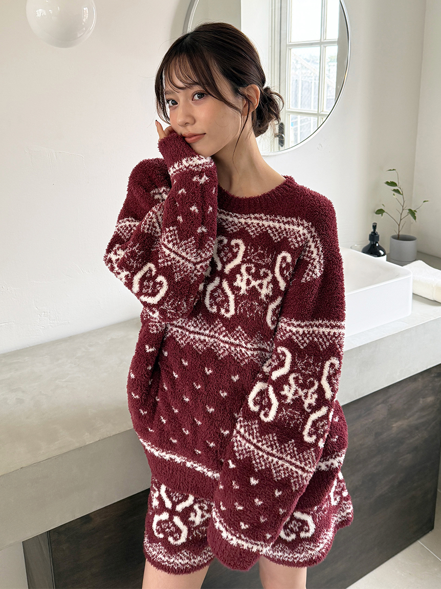 WEB限定】ノルディックプルオーバー×ノルディックショートパンツSET