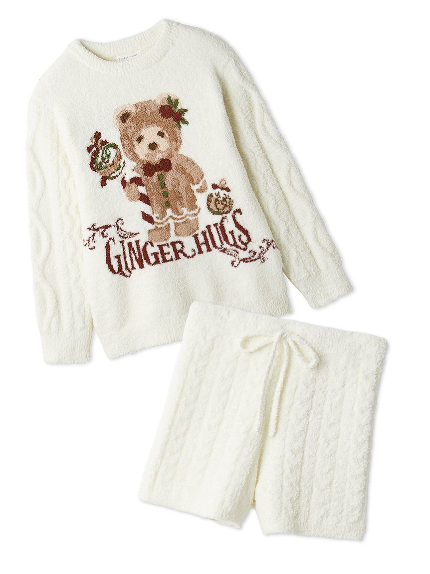 WEB限定】【Steam Whip】ホリデーベアジャガードプルオーバー×ケーブル