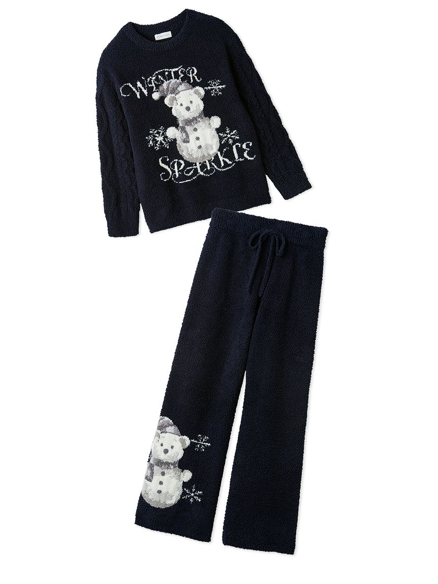 WEB限定】【Steam Whip】ホリデーベアジャガードプルオーバー×ホリデー