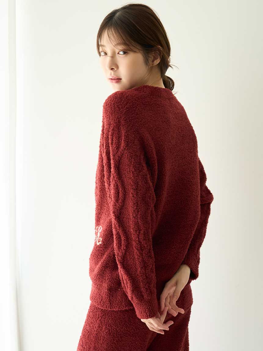 WEB限定】【Steam Whip】ホリデーベアジャガードプルオーバー×ホリデー