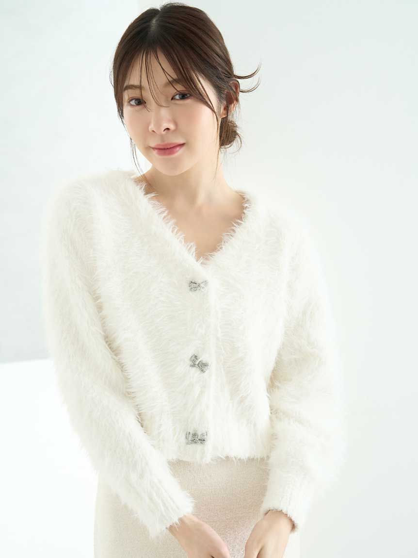 NEW YEAR'S SPECIAL ITEM】シャギーカーディガン×ワンピースセット