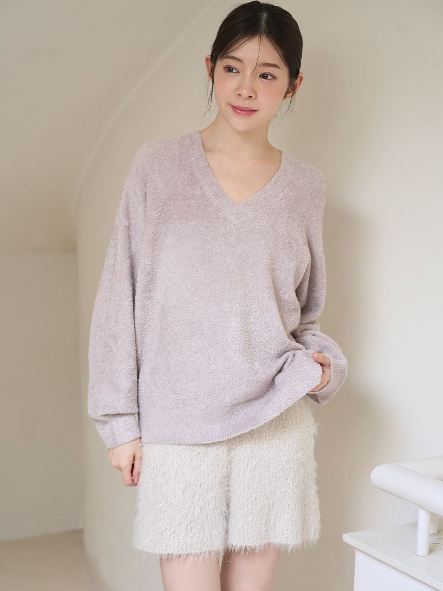snidel スナイデル　カシミヤ　Vネックニットです SNIDEL Vネックニットプルオーバー ピンク -ファッション通販 FASHION