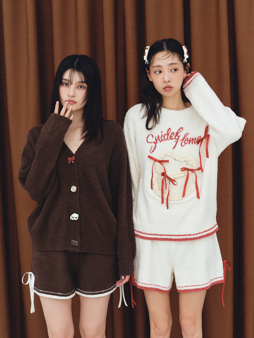 WEB限定】【セット商品】リボンケーキジャガードニットプルオーバー