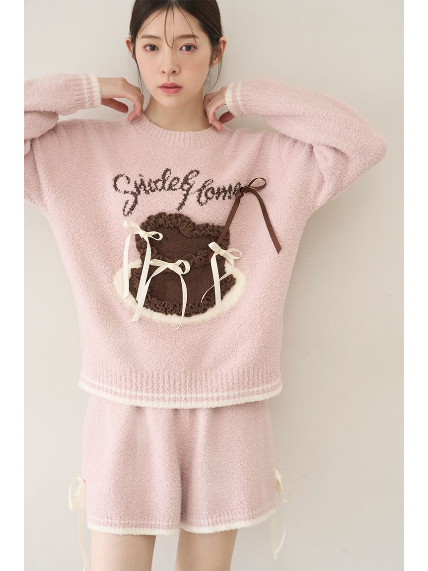 WEB限定】【セット商品】リボンケーキジャガードニットプルオーバー