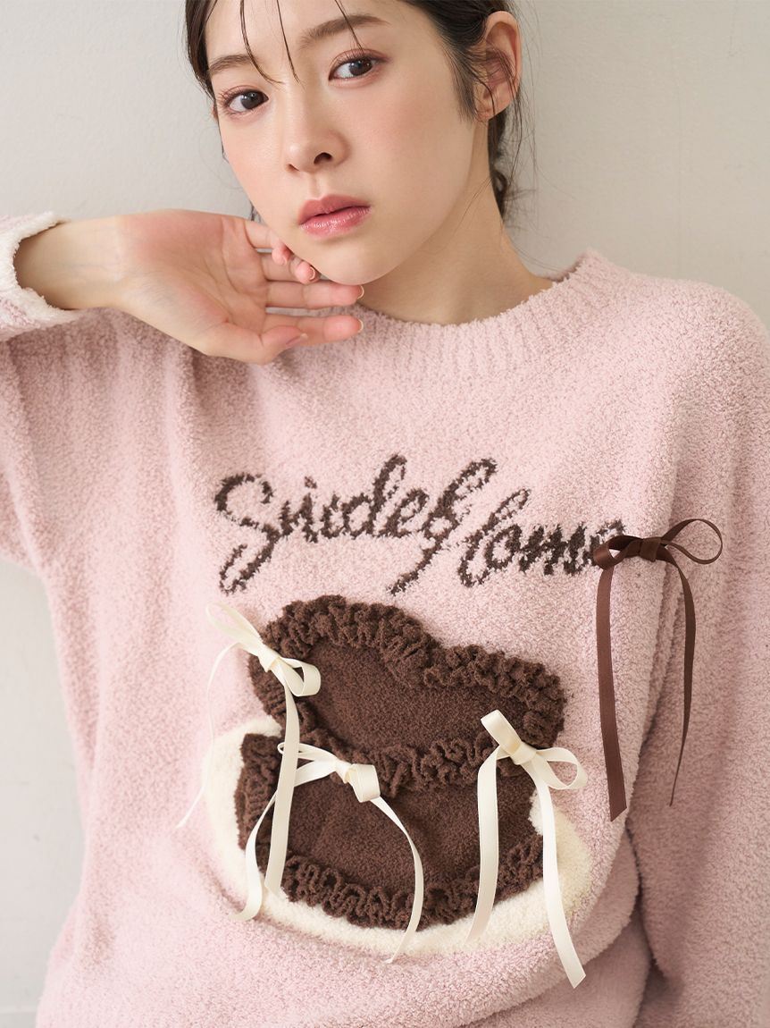 WEB限定】【セット商品】リボンケーキジャガードニットプルオーバー