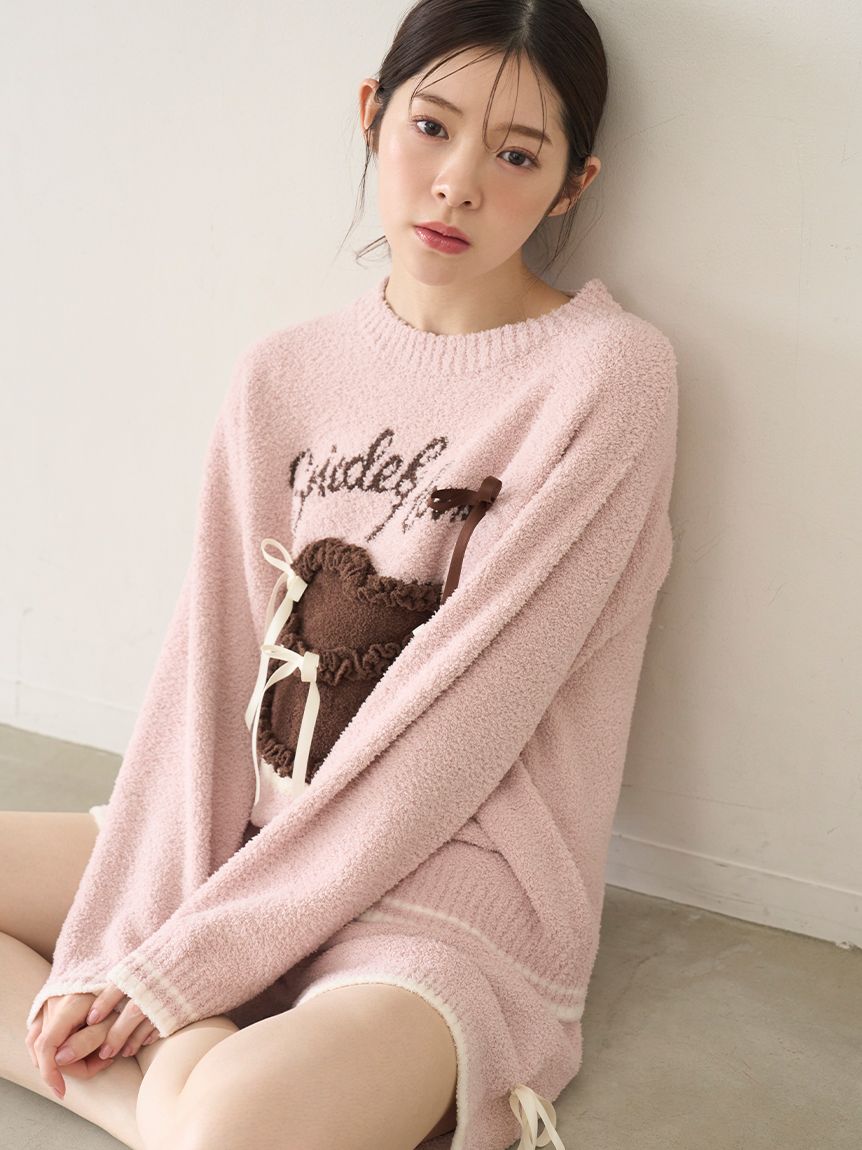 WEB限定】【セット商品】リボンケーキジャガードニットプルオーバー