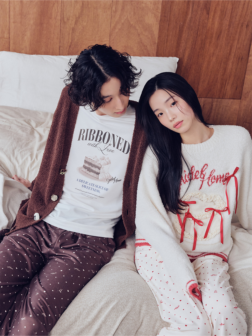 WEB限定】【セット商品】リボンケーキジャガードニットプルオーバー