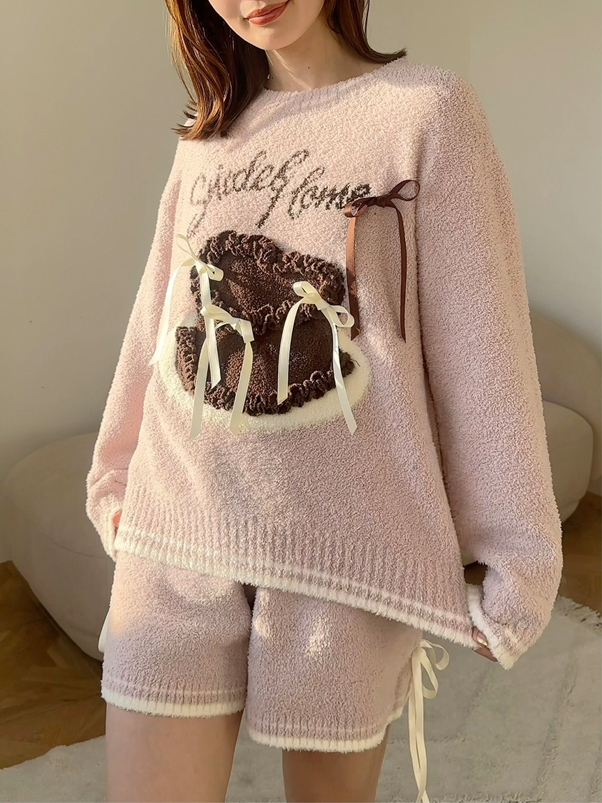 WEB限定】【セット商品】リボンケーキジャガードニットプルオーバー