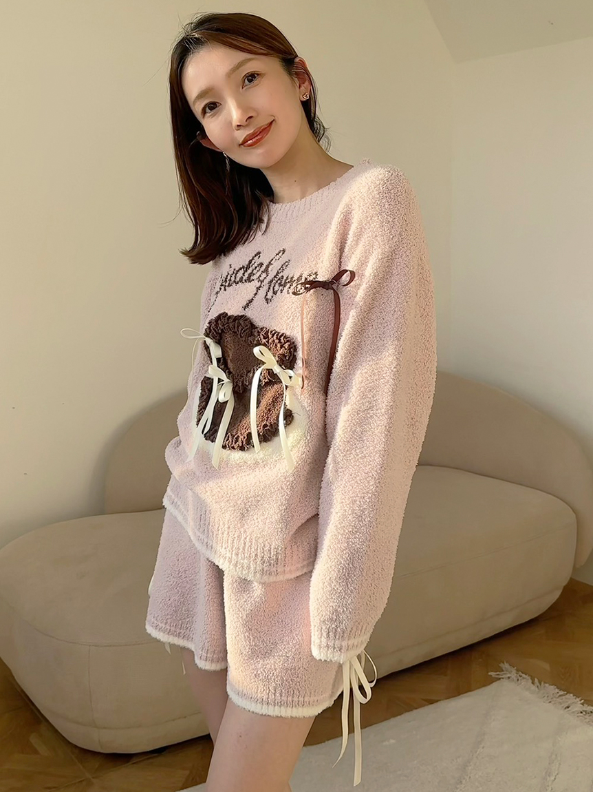 WEB限定】【セット商品】リボンケーキジャガードニットプルオーバー