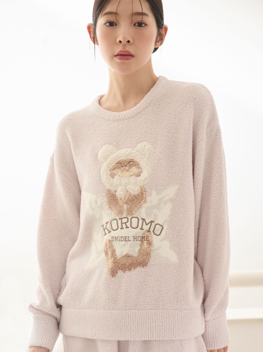 snidel ロービングニットフーディ　ニットショートパンツ　セットアップ WEB限定】【セット商品】【KOROMO】ニットプルオーバー＆ニット