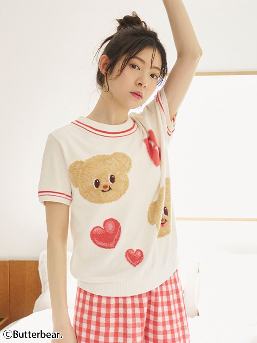 WEB限定】【セット商品】【BUTTERBEAR】ニットプルオーバー＆ニット