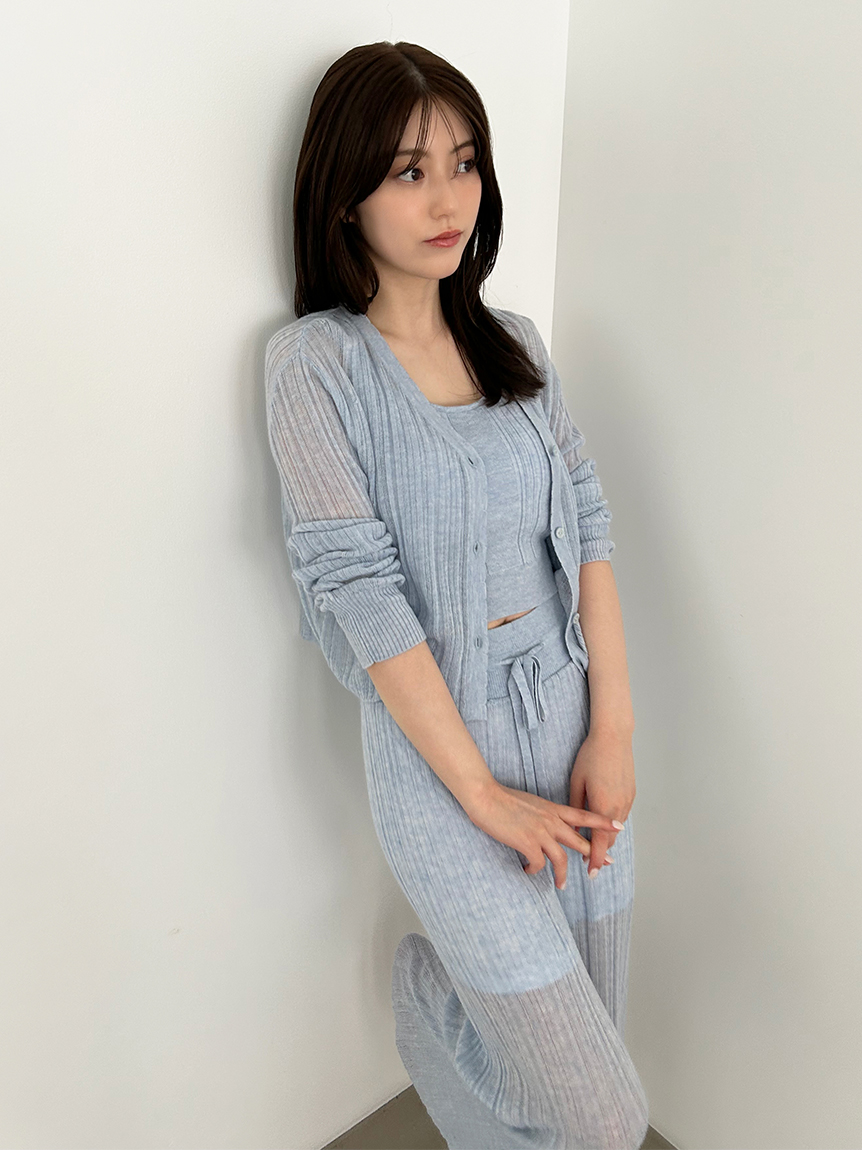 【新品未使用】SNIDEL♡シアープリーツシャツ ライトブルー SNIDEL（スナイデル）の「Sustainableボウタイシャツワンピース