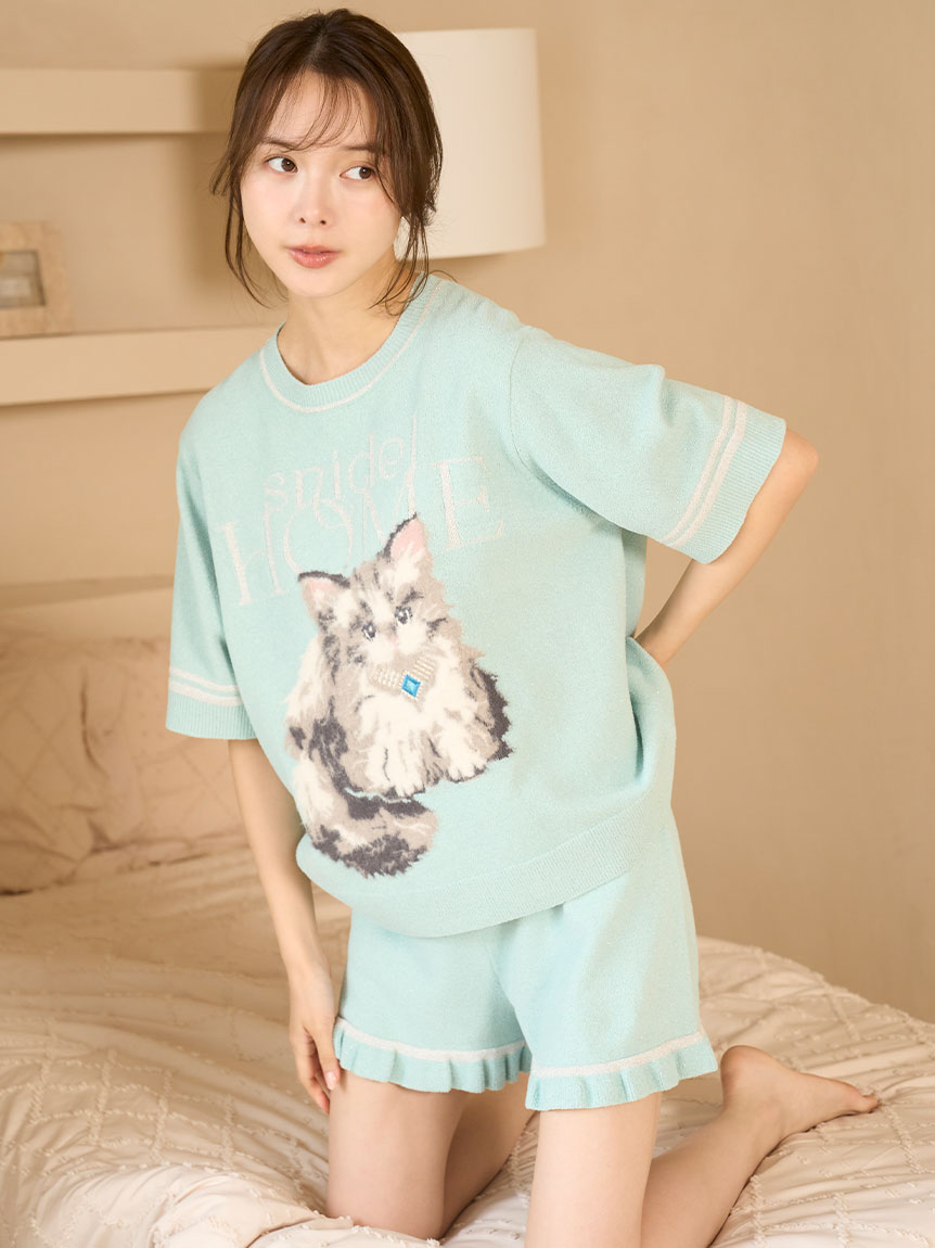 CATラメニットショートパンツ(ショートパンツ)｜スナイデルホーム