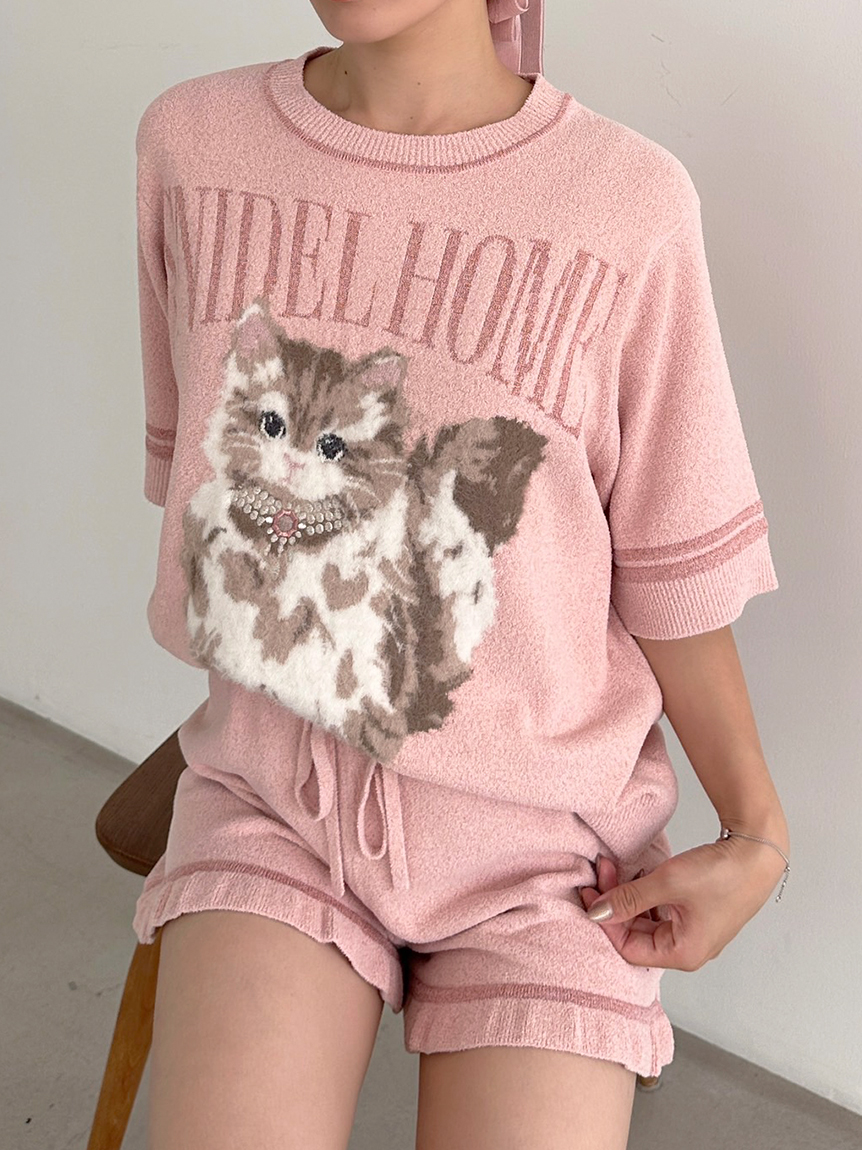 CATラメニットショートパンツ(ショートパンツ)｜スナイデルホーム