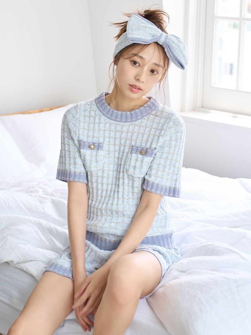 ラメニットツイードショートパンツ(ショートパンツ)｜スナイデルホーム