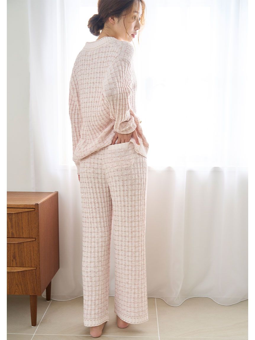 ラメニットツイードロングパンツ(ロングパンツ)｜スナイデルホーム
