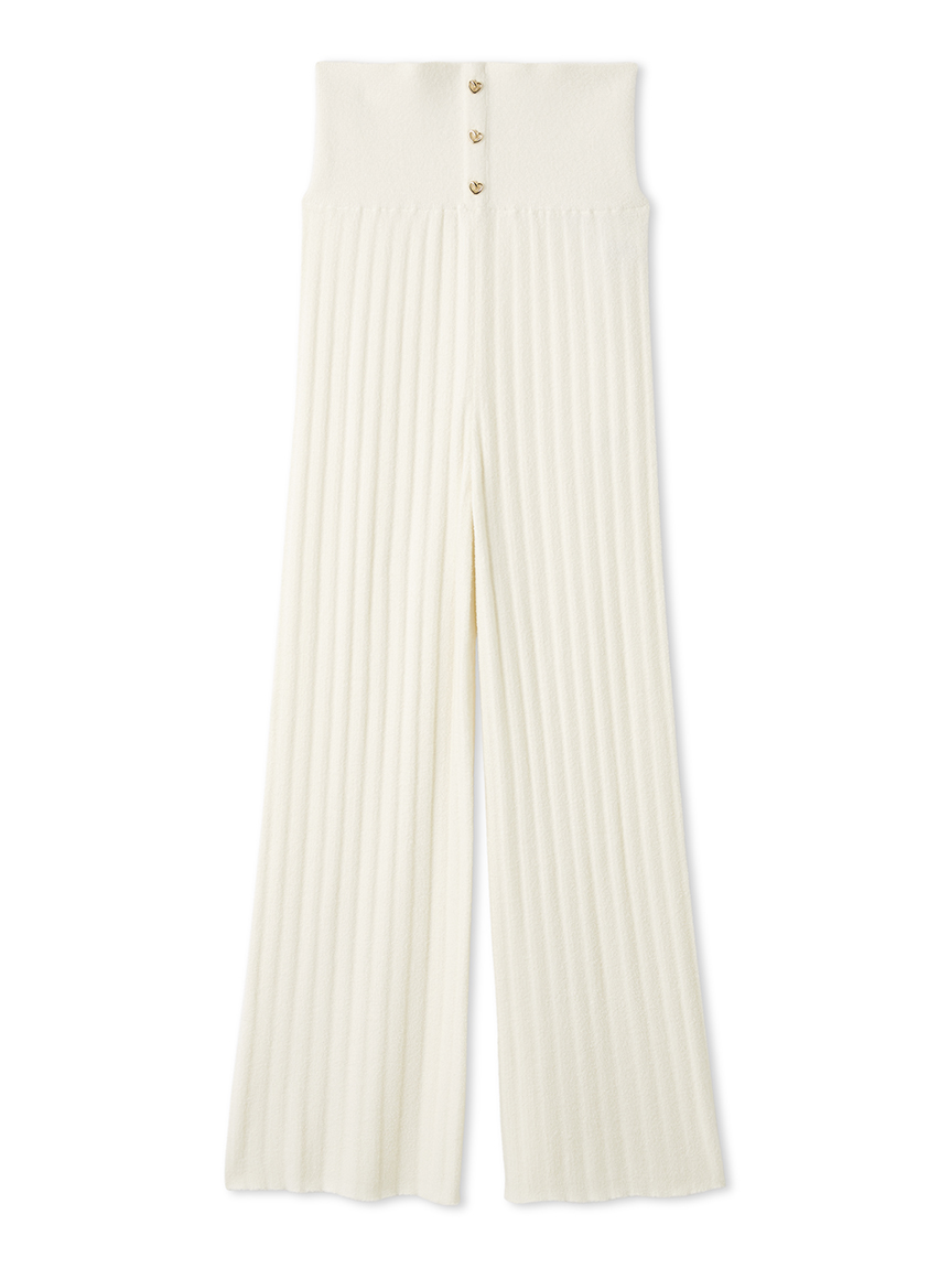 SNIDEL HOME Creamy Touch ロングパンツ　アイボリー　美品 Creamy】プチハートハイウエストパンツ(ロングパンツ