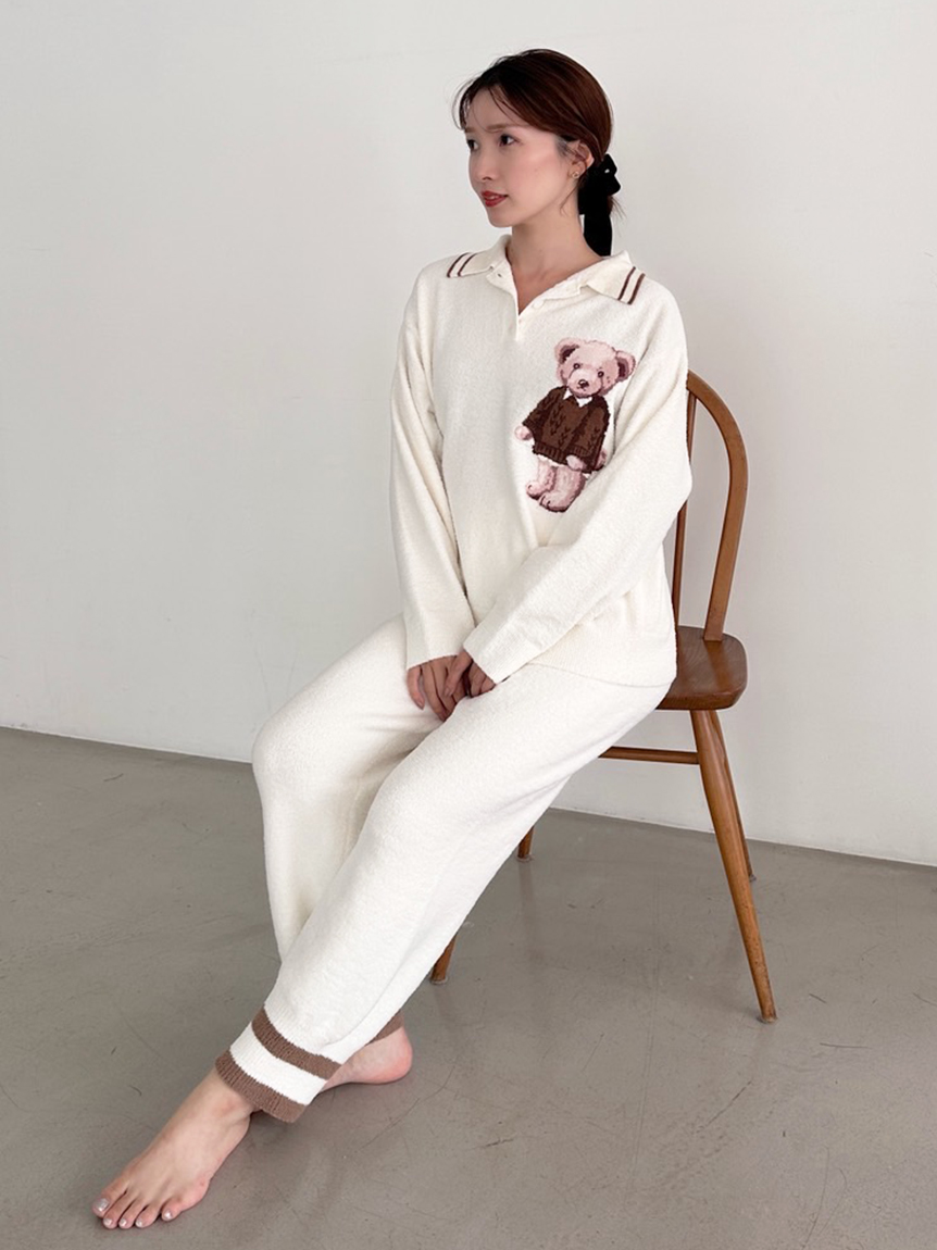 ラインニットロングパンツ(ロングパンツ)｜スナイデルホーム｜SNIDEL