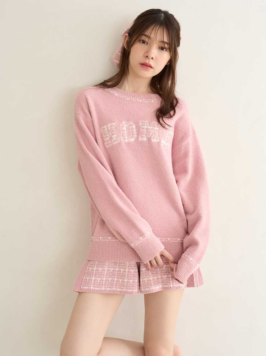 新品♡スナイデルホーム♡ ニットプルオーバー&ショートパンツ　マリーちゃんピンク 新品♡スナイデルホーム♡ ニットプルオーバー&ショートパンツ マリー