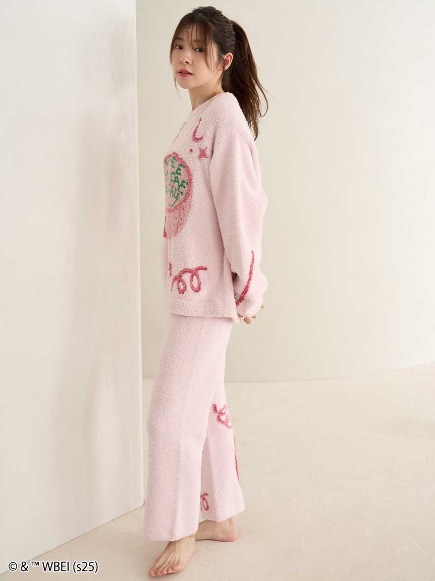 スナイデルホーム　ニットロング　パンツ　PINK ピンク　ハリーポッター ハリー・ポッター】モチーフニットロングパンツ(ロングパンツ