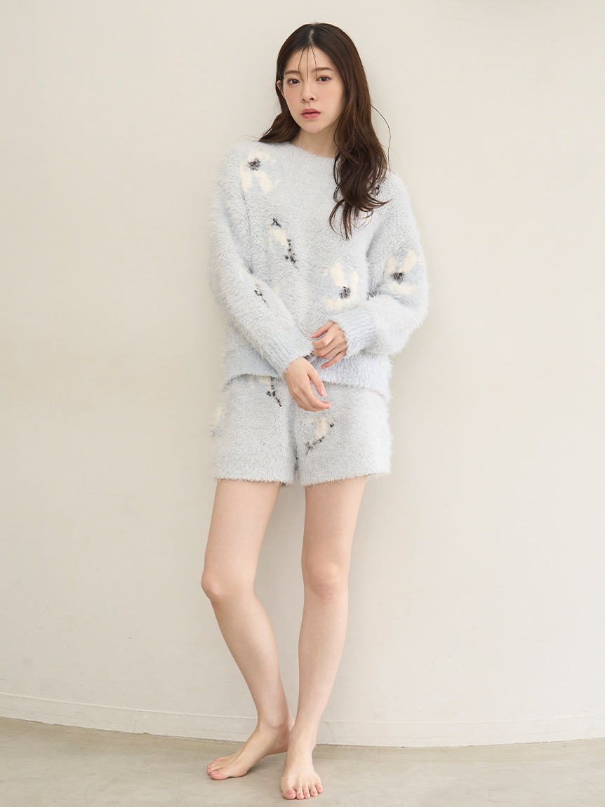 フラワージャガードニットショートパンツ(ショートパンツ)｜スナイデル