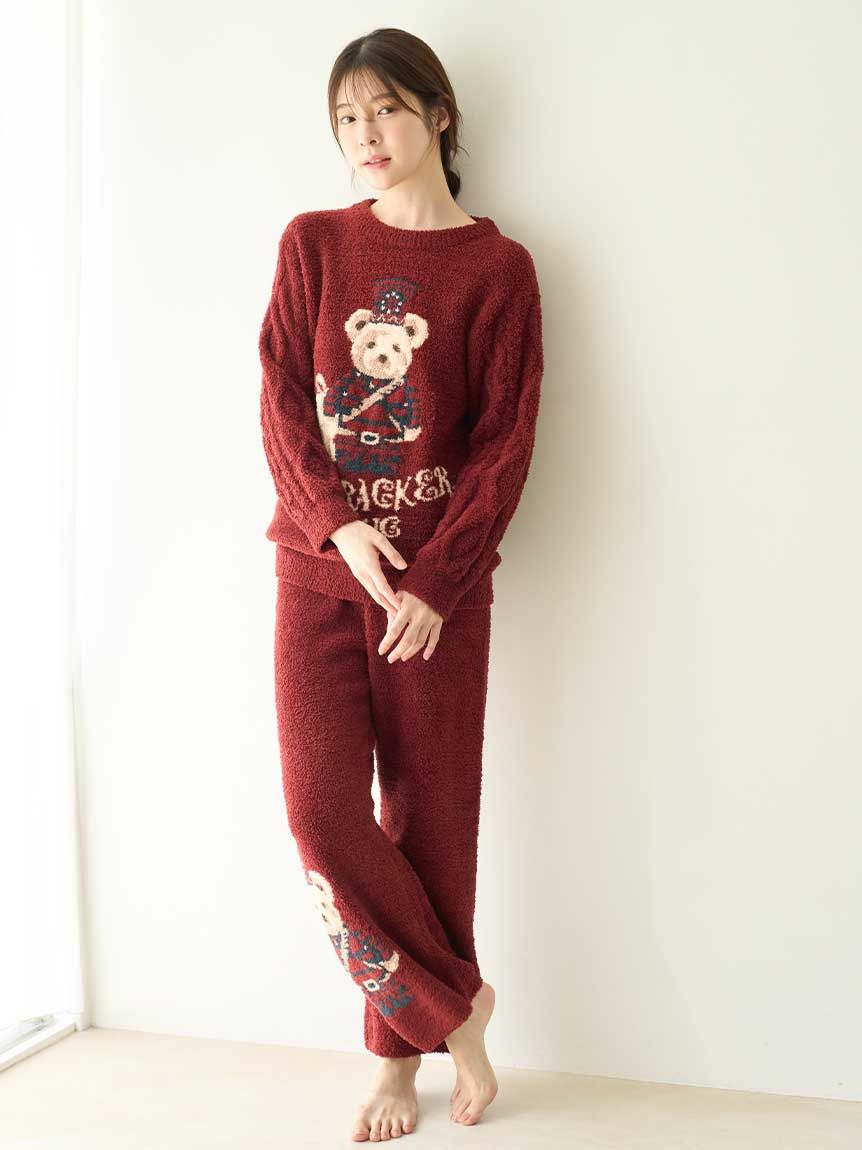 Steam Whip】ホリデーベアジャガードロングパンツ(ロングパンツ