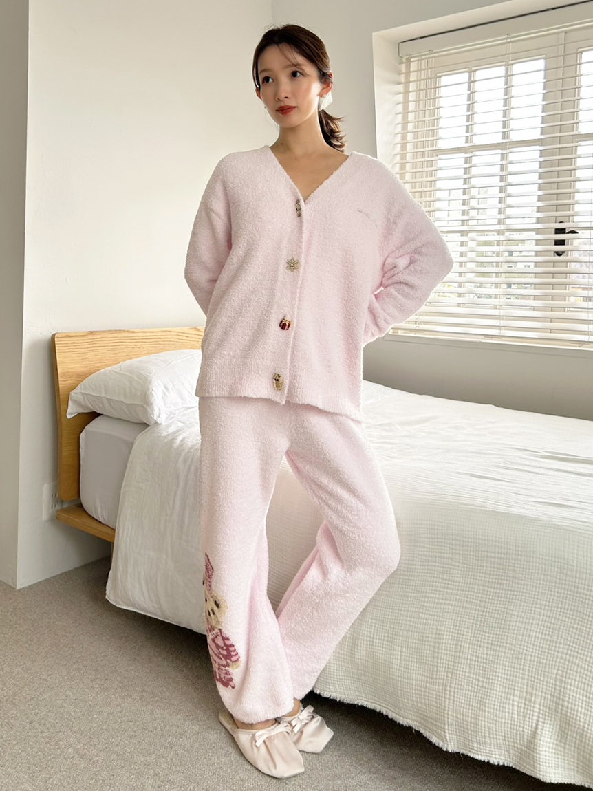 Steam Whip】ホリデーベアジャガードロングパンツ(ロングパンツ